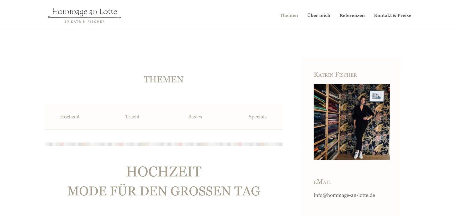 WordPress-Website Hommage an Lotte mit Instagram-Anbindung – Webdesign von ROWE IT-Solutions